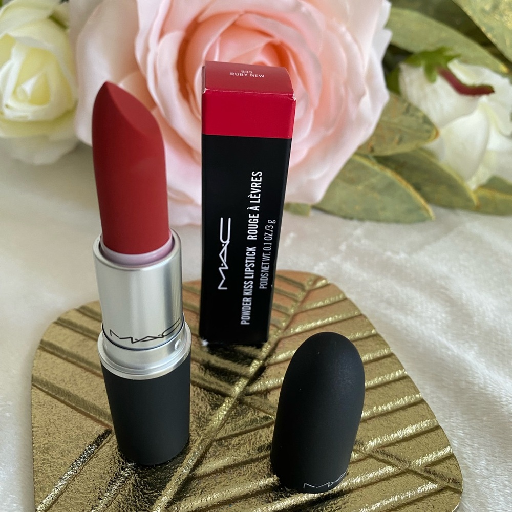 MAC Cosmetics Powder Kiss Lipstick - COLOR 935 RUBY NEW